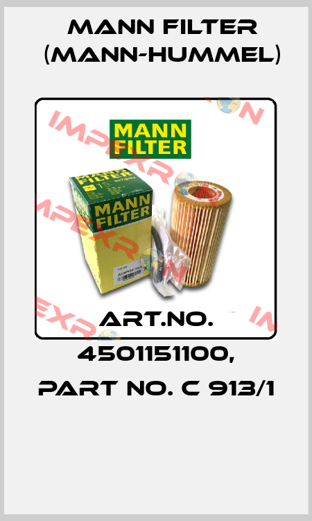 Art.No. 4501151100, Part No. C 913/1  Mann Filter (Mann-Hummel)