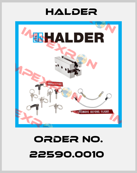 Order No. 22590.0010  Halder