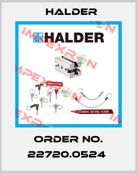 Order No. 22720.0524  Halder