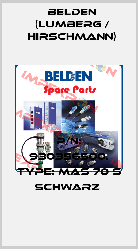 P/N: 930356500, Type: MAS 70 S schwarz  Belden (Lumberg / Hirschmann)