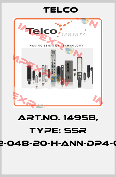 Art.No. 14958, Type: SSR 02-102-048-20-H-ANN-DP4-0.5-J12  Telco