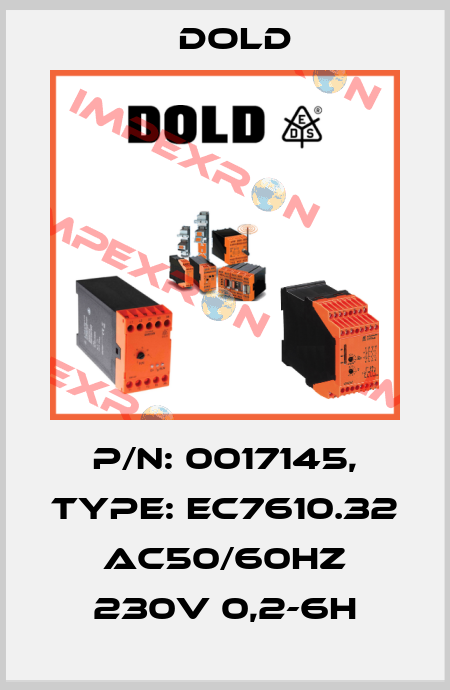 p/n: 0017145, Type: EC7610.32 AC50/60HZ 230V 0,2-6H Dold