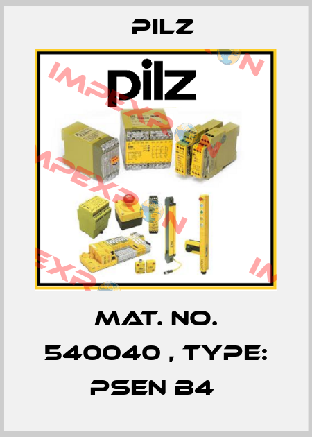 Mat. No. 540040 , Type: PSEN b4  Pilz