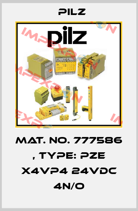Mat. No. 777586 , Type: PZE X4VP4 24VDC 4n/o Pilz