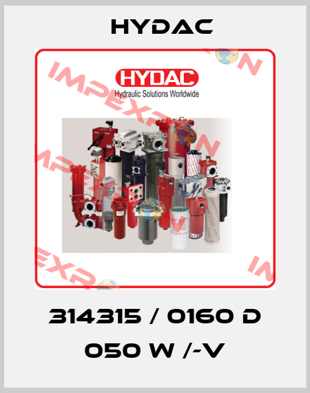 314315 / 0160 D 050 W /-V Hydac