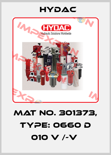 Mat No. 301373, Type: 0660 D 010 V /-V  Hydac