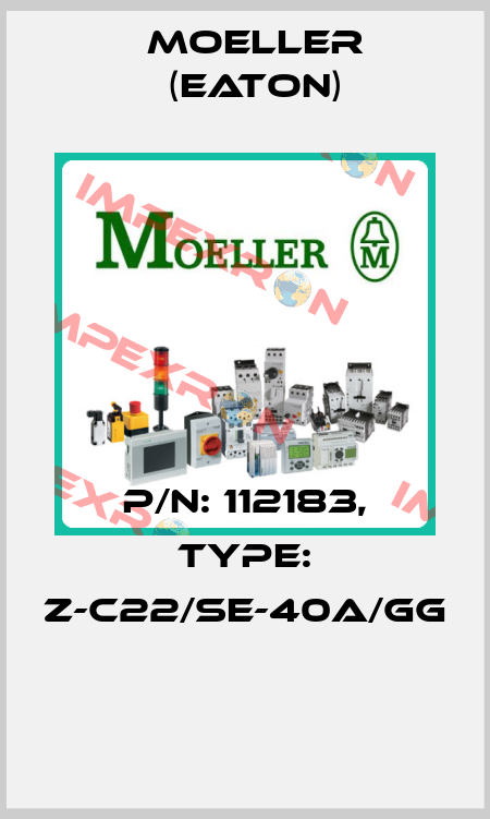 P/N: 112183, Type: Z-C22/SE-40A/GG  Moeller (Eaton)