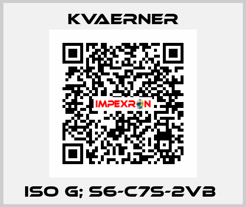 ISO G; S6-C7S-2VB  KVAERNER