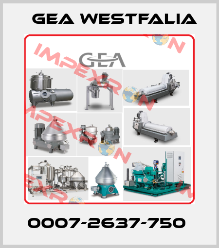 0007-2637-750  Gea Westfalia