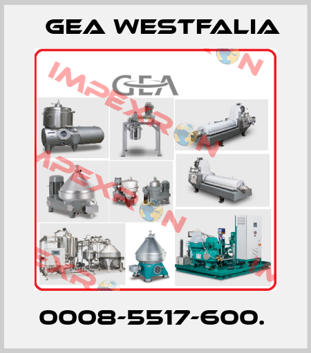 0008-5517-600.  Gea Westfalia
