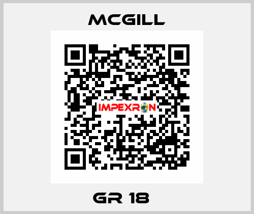 GR 18   McGill