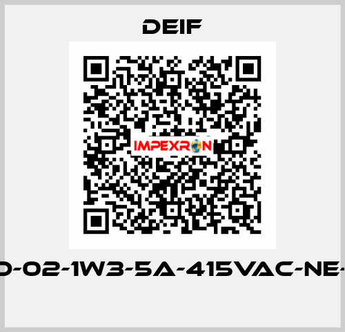 RMP-121D-02-1W3-5A-415VAC-NE-230VAC  Deif