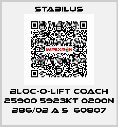 BLOC-O-LIFT COACH 25900 5923KT 0200N 286/02 A 5  60807 Stabilus