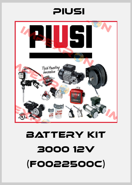 Battery kit 3000 12V (F0022500C) Piusi