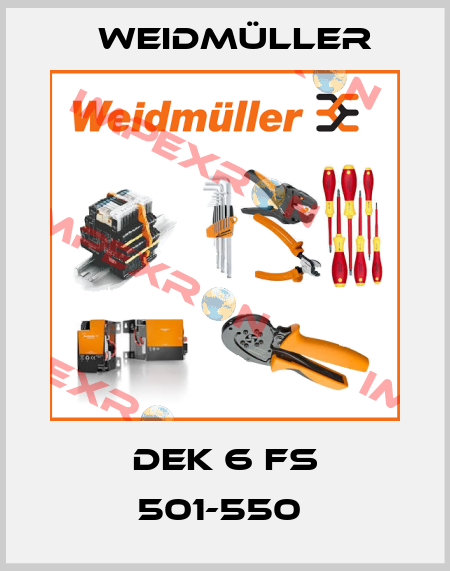DEK 6 FS 501-550  Weidmüller
