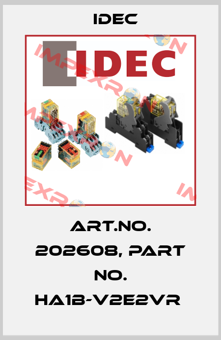 Art.No. 202608, Part No. HA1B-V2E2VR  Idec