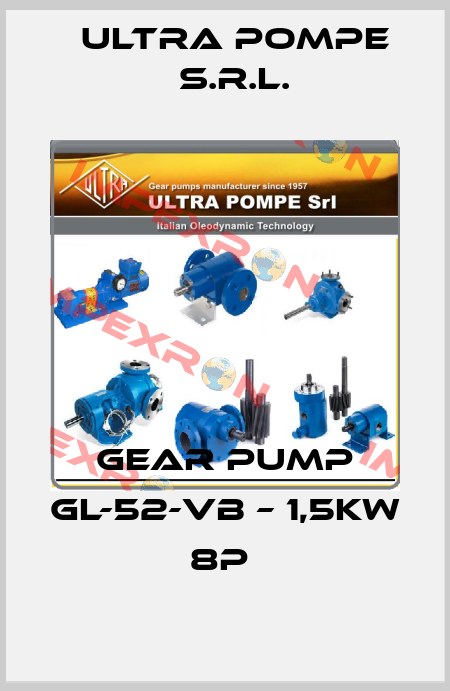 GEAR PUMP GL-52-VB – 1,5KW 8P  Ultra Pompe S.r.l.