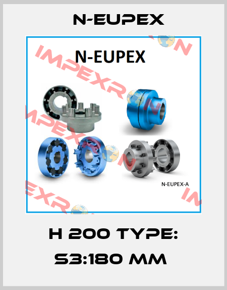 H 200 TYPE: S3:180 MM  N-Eupex
