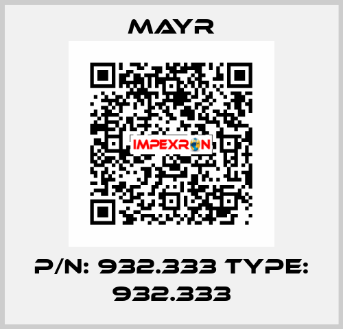 P/N: 932.333 Type: 932.333 Mayr