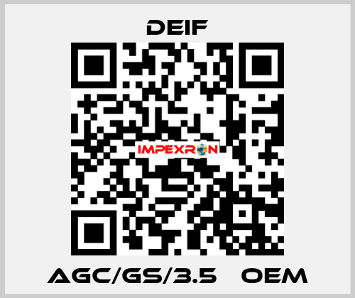 AGC/GS/3.5   oem Deif