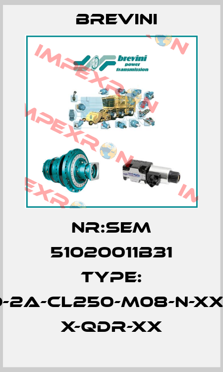 Nr:SEM 51020011B31 Type: BR-200-O-2A-CL250-M08-N-XXXX-000-X X-QDR-XX Brevini