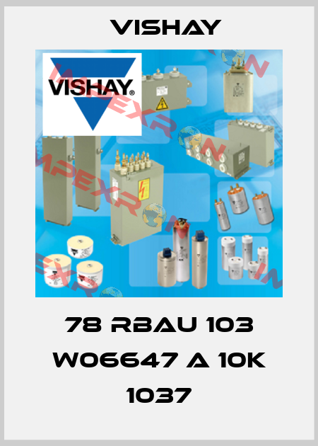 78 RBAU 103 W06647 A 10K 1037 Vishay