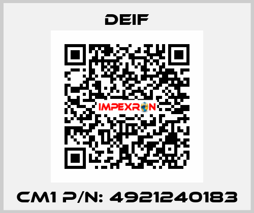 CM1 P/N: 4921240183 Deif