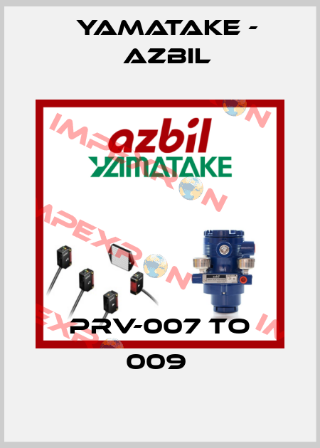 PRV-007 TO 009  Yamatake - Azbil