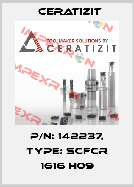 P/N: 142237, Type: SCFCR 1616 H09 Ceratizit