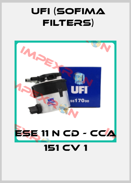 ESE 11 N CD - CCA 151 CV 1 Ufi (SOFIMA FILTERS)