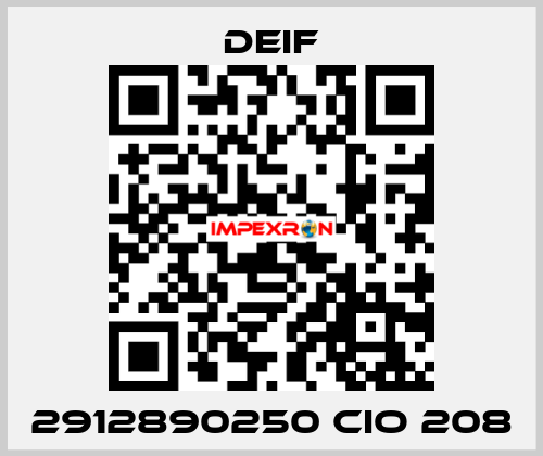 2912890250 CIO 208 Deif