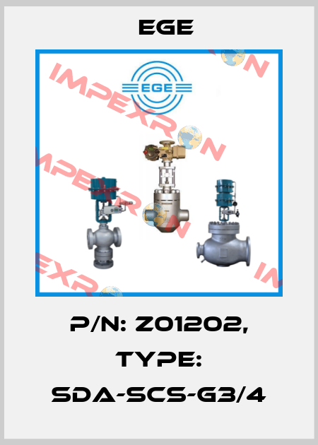 p/n: Z01202, Type: SDA-SCS-G3/4 Ege