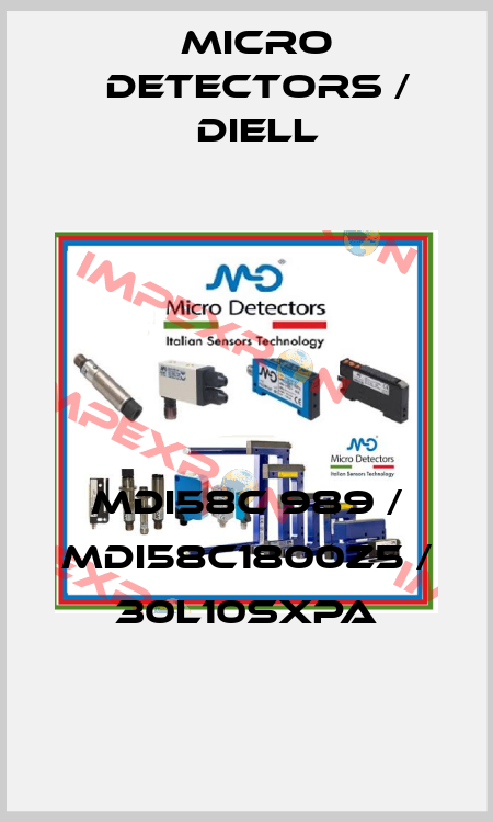 MDI58C 989 / MDI58C1800Z5 / 30L10SXPA
 Micro Detectors / Diell