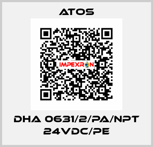 DHA 0631/2/PA/NPT 24VDC/PE Atos