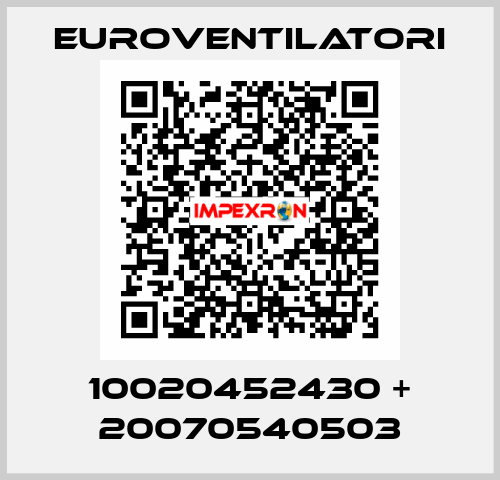 10020452430 + 20070540503 Euroventilatori