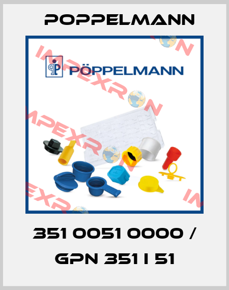 351 0051 0000 / GPN 351 I 51 Poppelmann