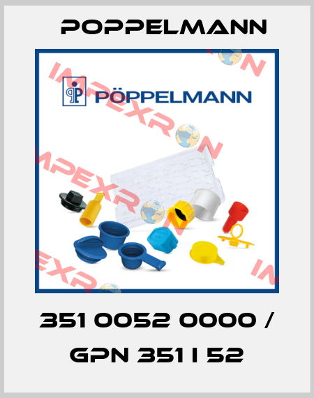 351 0052 0000 / GPN 351 I 52 Poppelmann