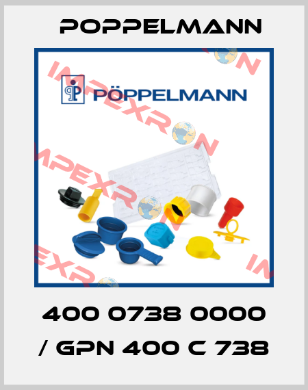 400 0738 0000 / GPN 400 C 738 Poppelmann