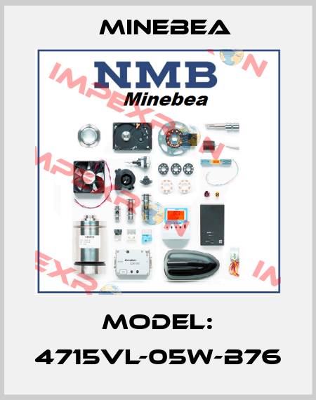 Model: 4715VL-05W-B76 Minebea