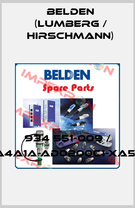 934 551-009 / E12-AA4A1A-AD0200C1-XA500-AC Belden (Lumberg / Hirschmann)