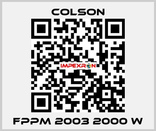 FPPM 2003 2000 W Colson