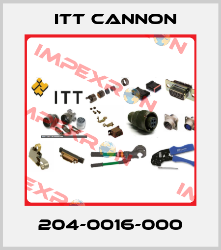204-0016-000 Itt Cannon