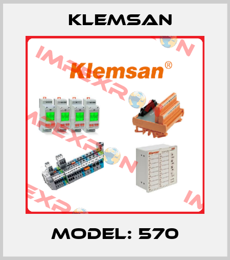 Model: 570 Klemsan