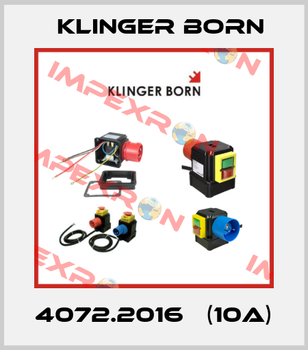 4072.2016   (10A) Klinger Born