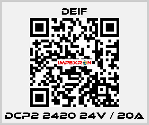 DCP2 2420 24V / 20A Deif