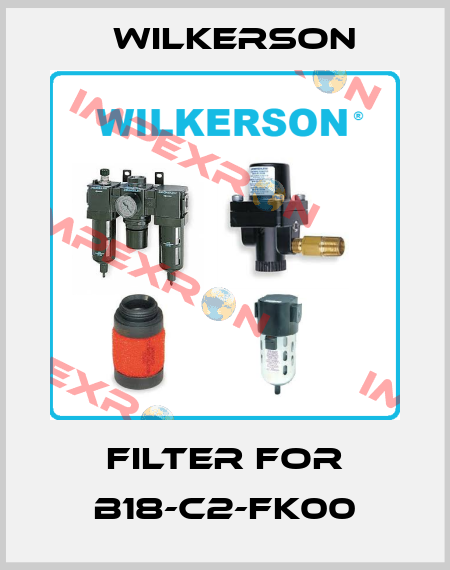 Filter for B18-C2-FK00 Wilkerson