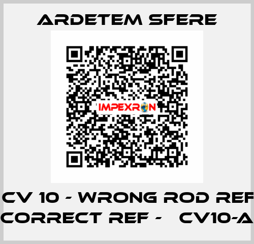 µCv 10 - wrong rod ref.; correct ref - µCv10-A Ardetem sfere