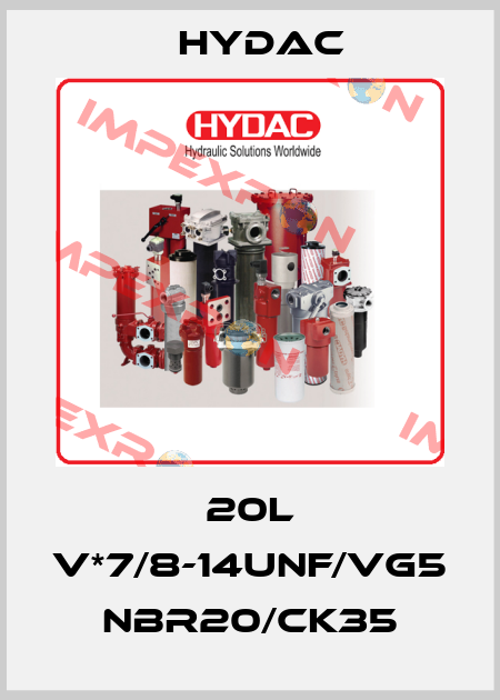 20L V*7/8-14UNF/VG5 NBR20/CK35 Hydac