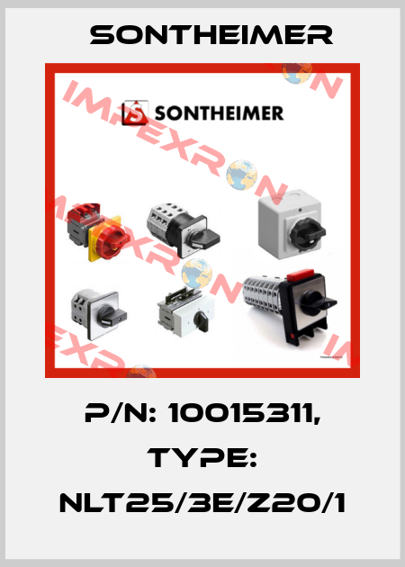 P/N: 10015311, Type: NLT25/3E/Z20/1 Sontheimer
