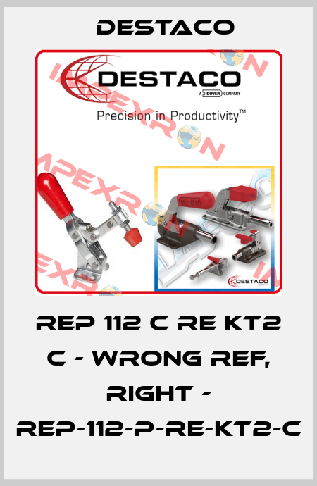 REP 112 C RE KT2 C - wrong ref, right - REP-112-P-RE-KT2-C Destaco